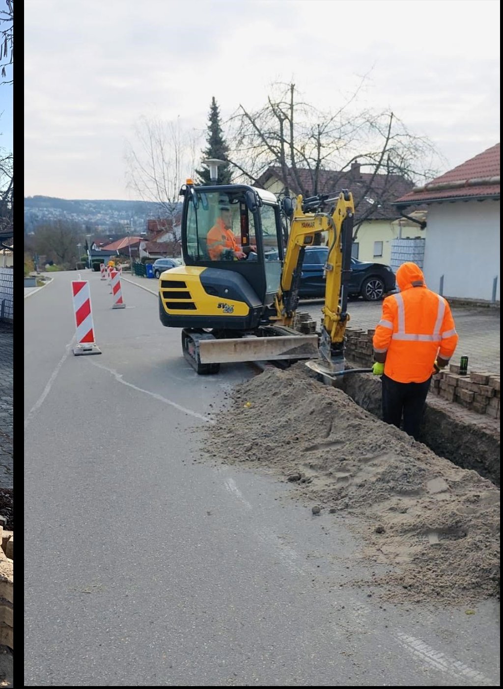 Minibagger – Grabenarbeiten